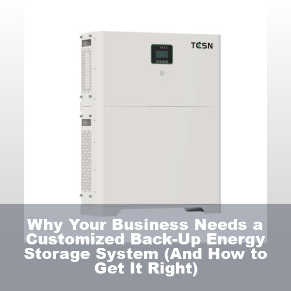 Why Your Business Needs a Customized Back-Up Energy Storage System (And How to Get It Right)